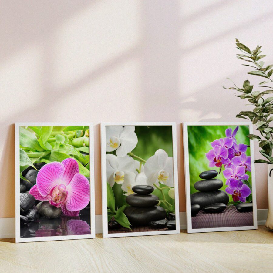 Mural Tríptico Flowers