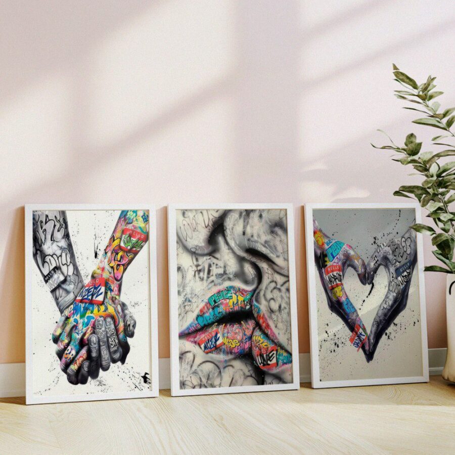 Mural Tríptico Human Love