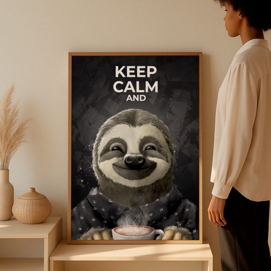 Cuadro de Keep Calm and Drink Coffee