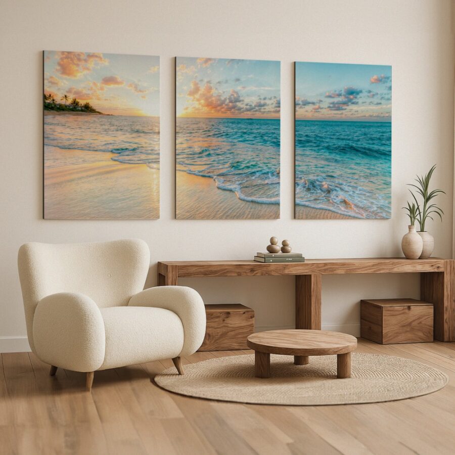 Mural Tríptico Playa