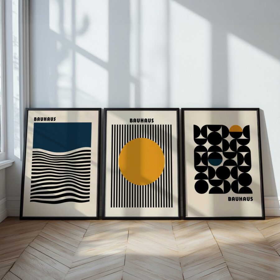 Mural Tríptico Bauhaus