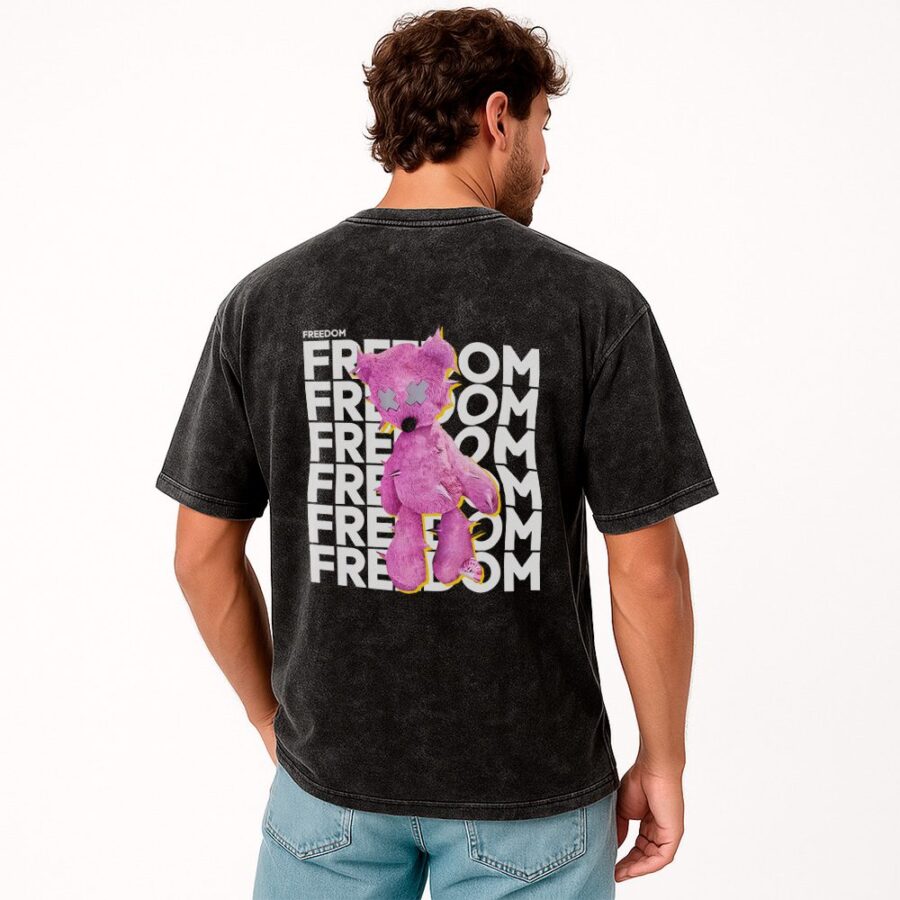 Remera Acid Wash FREEDOM
