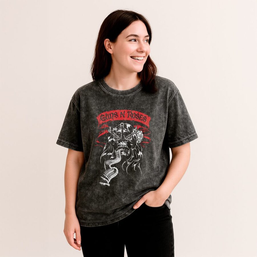 Remera Acid Wash Guns N' Roses