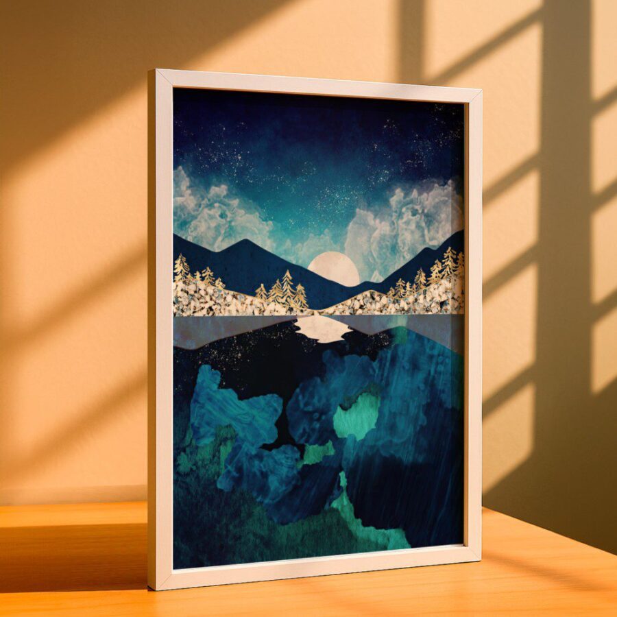 Cuadro de Paisaje Azul