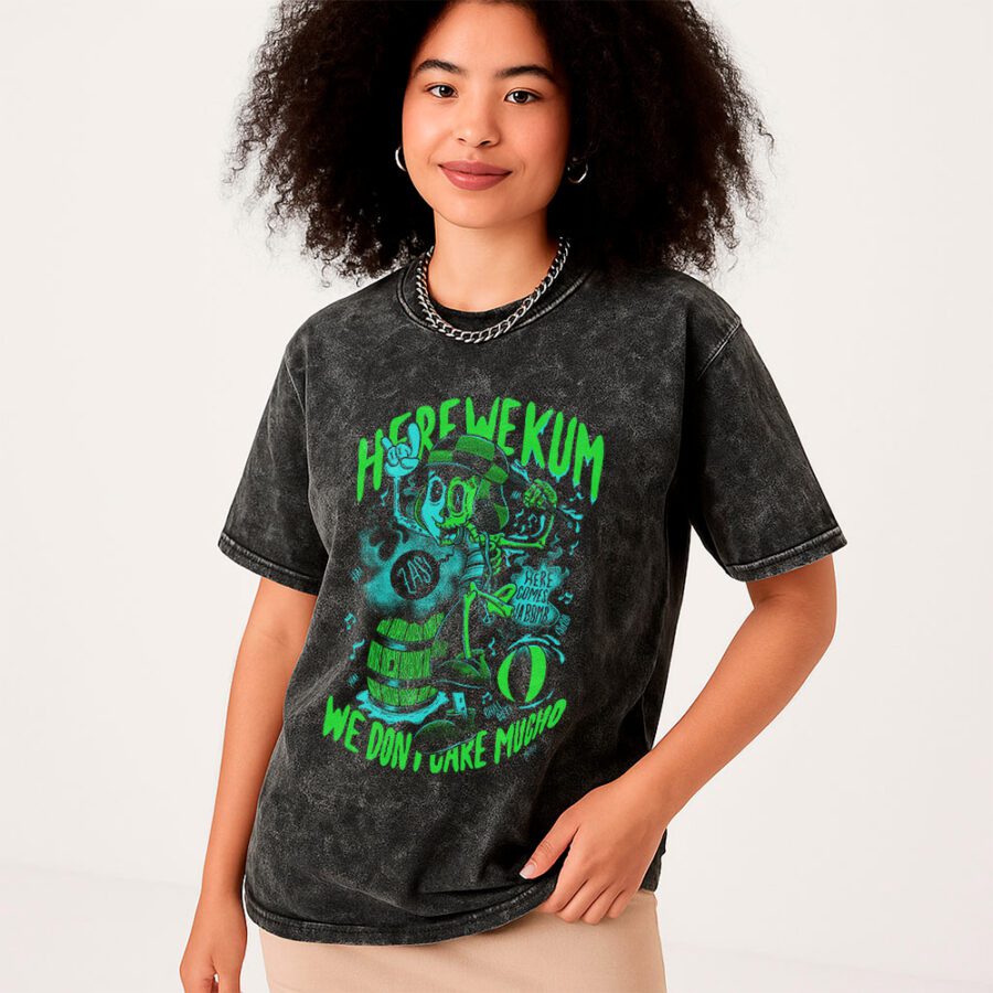 Remera Acid Wash de Chavo Zombie