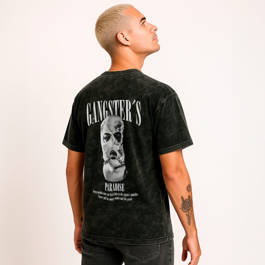 Remera Acid Wash de Gangster